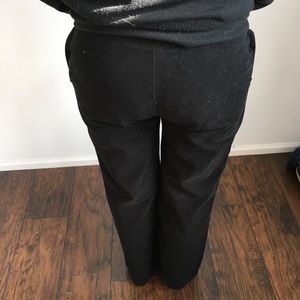 Versace | sport black velvet dress pants